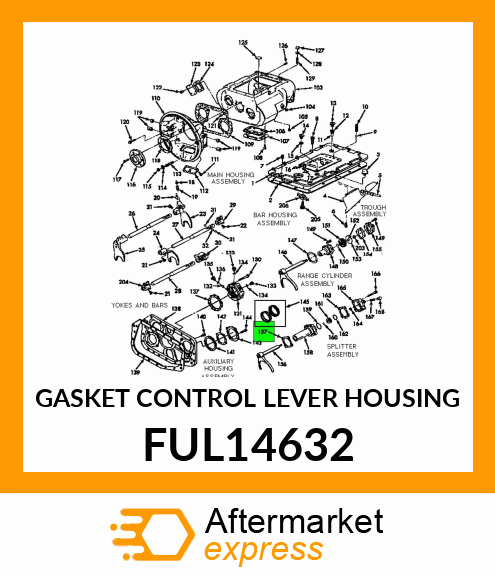 GASKET CONTROL LEVER HOUSING FUL14632