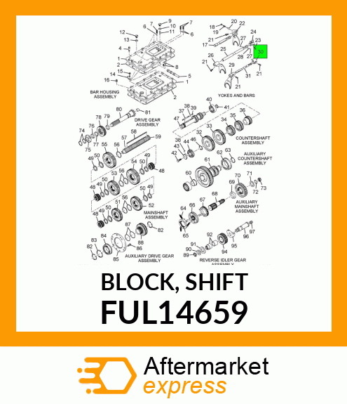 BLOCK, SHIFT FUL14659