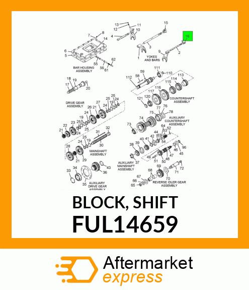 BLOCK, SHIFT FUL14659