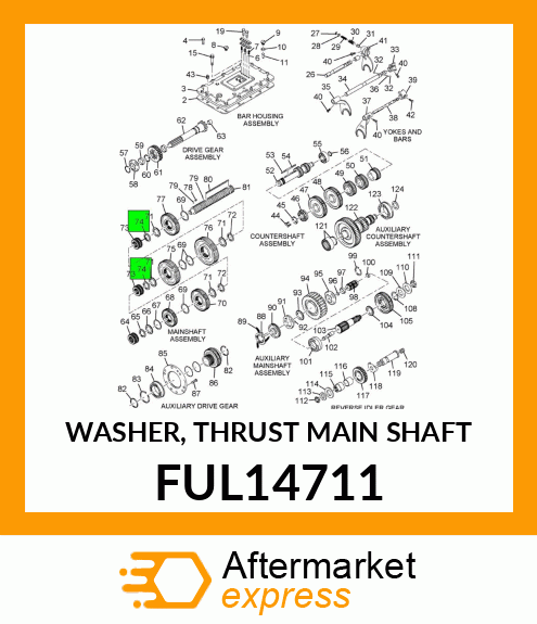 WASHER, THRUST MAIN SHAFT FUL14711