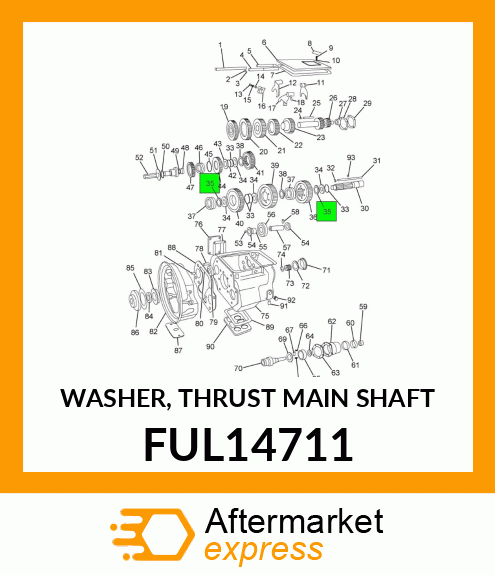 WASHER, THRUST MAIN SHAFT FUL14711