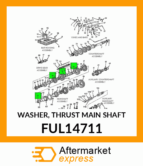 WASHER, THRUST MAIN SHAFT FUL14711