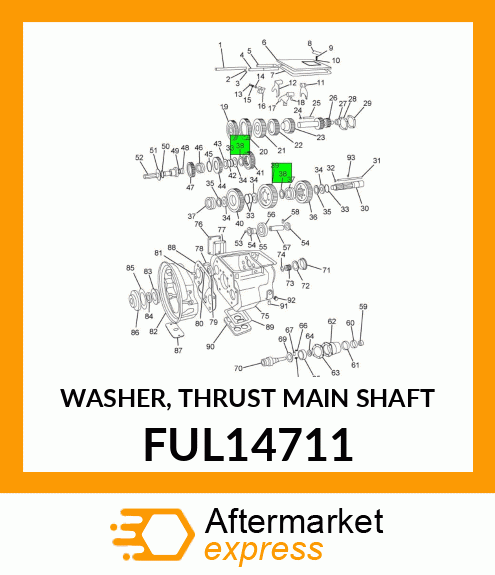 WASHER, THRUST MAIN SHAFT FUL14711