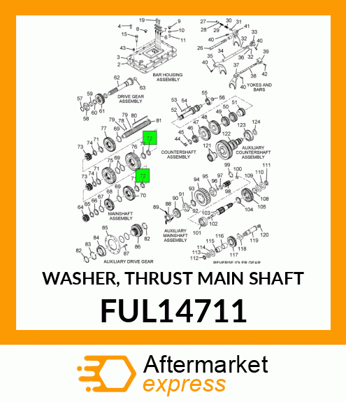 WASHER, THRUST MAIN SHAFT FUL14711