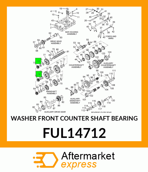 WASHER FRONT COUNTER SHAFT BEARING FUL14712