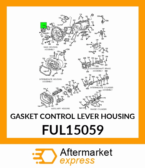 GASKET CONTROL LEVER HOUSING FUL15059