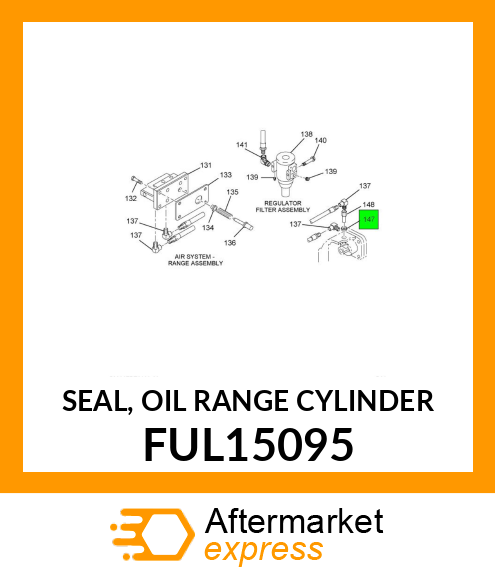 SEAL, OIL RANGE CYLINDER FUL15095