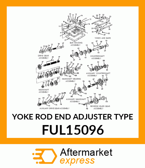 YOKE ROD END ADJUSTER TYPE FUL15096