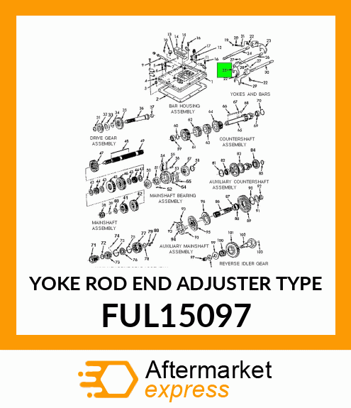 YOKE ROD END ADJUSTER TYPE FUL15097