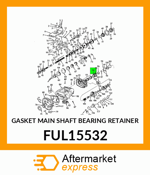 GASKET MAIN SHAFT BEARING RETAINER FUL15532