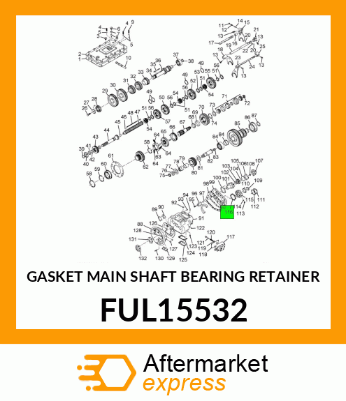 GASKET MAIN SHAFT BEARING RETAINER FUL15532