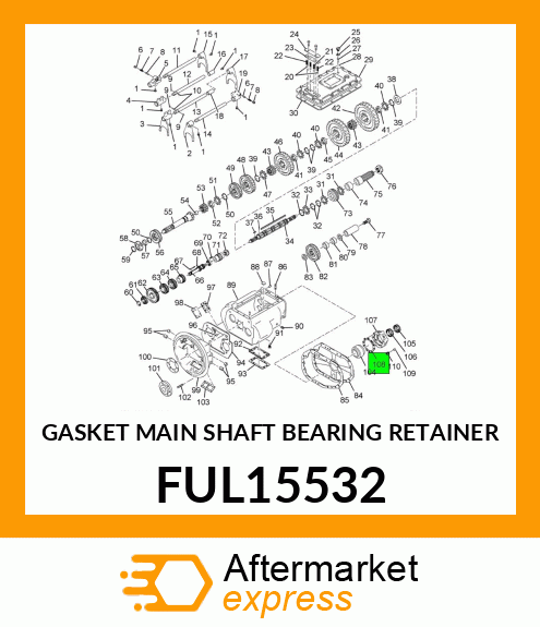 GASKET MAIN SHAFT BEARING RETAINER FUL15532