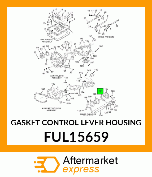 GASKET CONTROL LEVER HOUSING FUL15659