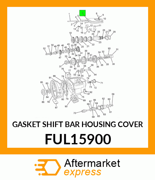 GASKET SHIFT BAR HOUSING COVER FUL15900