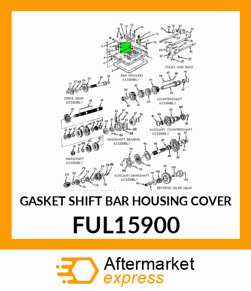 GASKET SHIFT BAR HOUSING COVER FUL15900