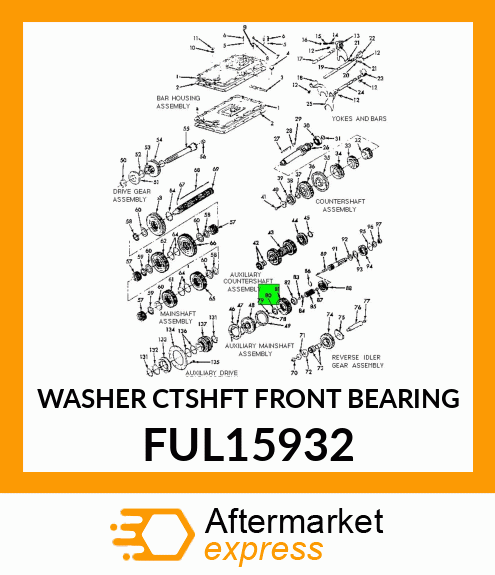 WASHER CTSHFT FRONT BEARING FUL15932