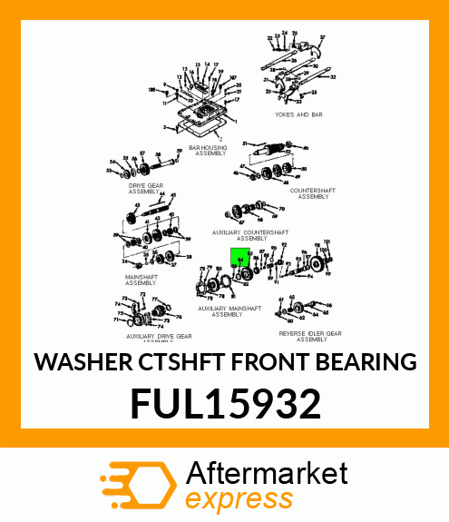 WASHER CTSHFT FRONT BEARING FUL15932