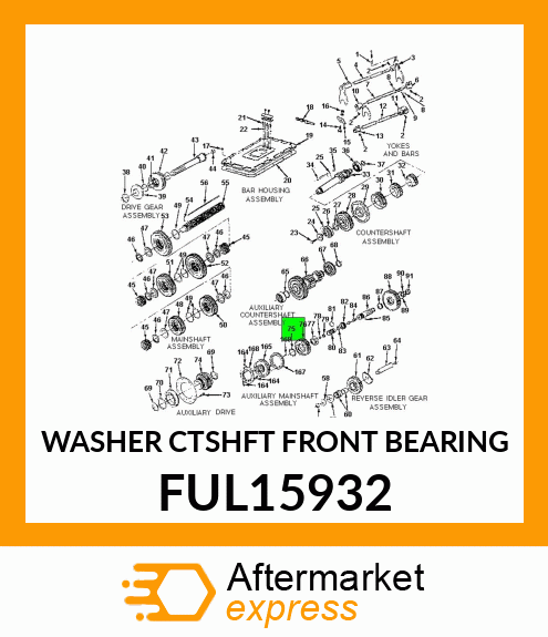 WASHER CTSHFT FRONT BEARING FUL15932