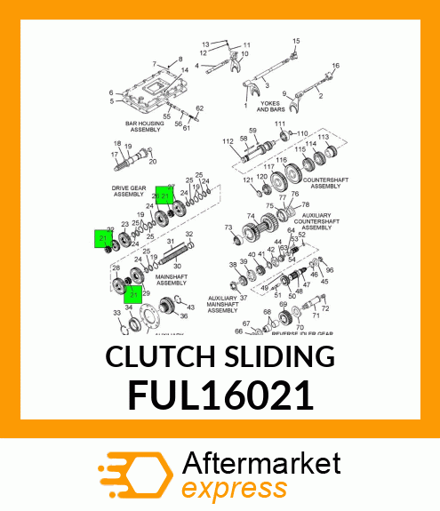 CLUTCH SLIDING FUL16021