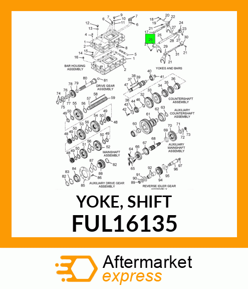 YOKE, SHIFT FUL16135