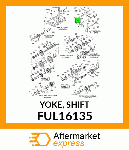 YOKE, SHIFT FUL16135