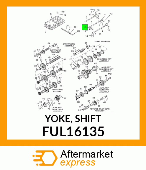 YOKE, SHIFT FUL16135