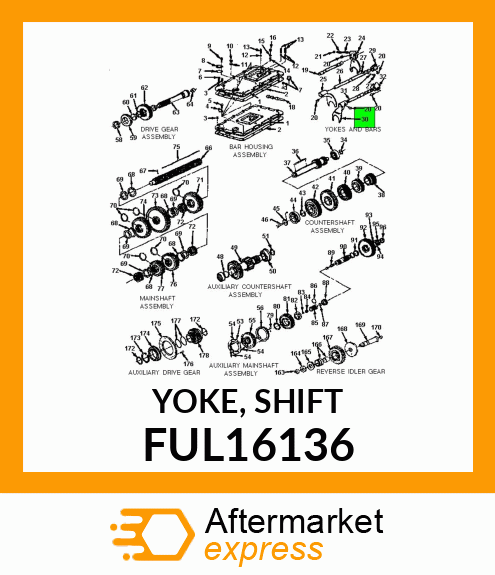 YOKE, SHIFT FUL16136