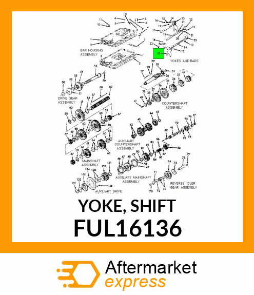 YOKE, SHIFT FUL16136