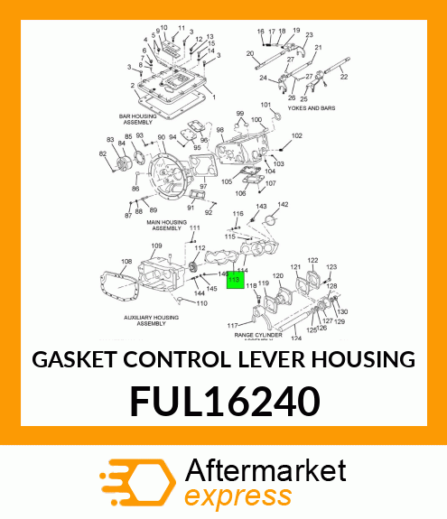 GASKET CONTROL LEVER HOUSING FUL16240