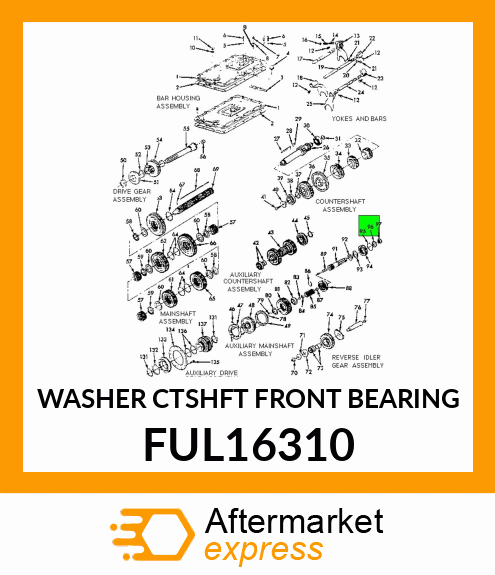 WASHER CTSHFT FRONT BEARING FUL16310