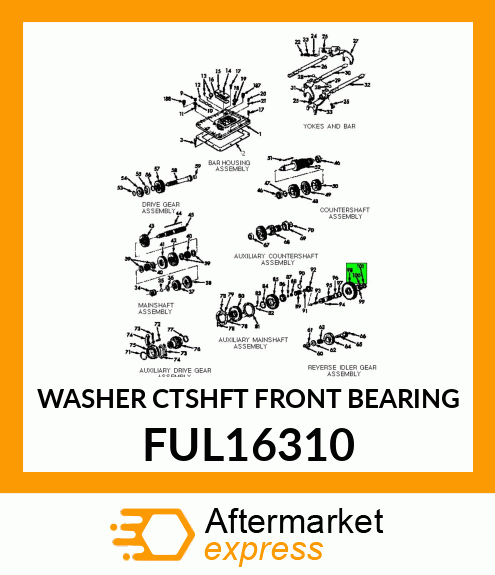 WASHER CTSHFT FRONT BEARING FUL16310