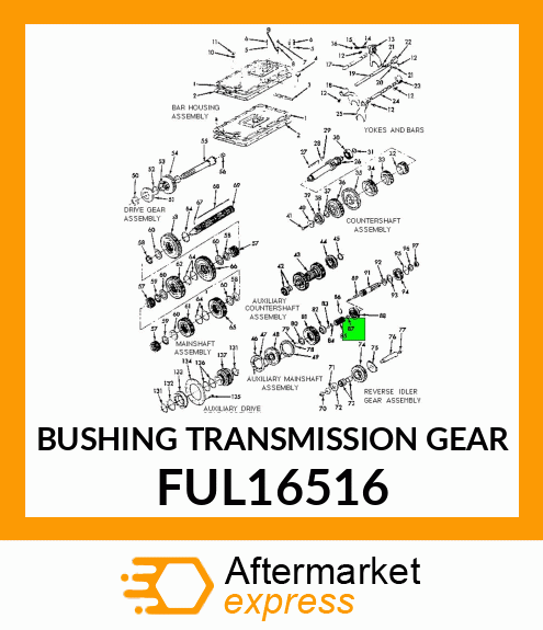 BUSHING TRANSMISSION GEAR FUL16516