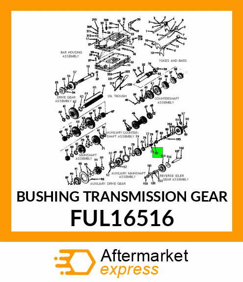 BUSHING TRANSMISSION GEAR FUL16516