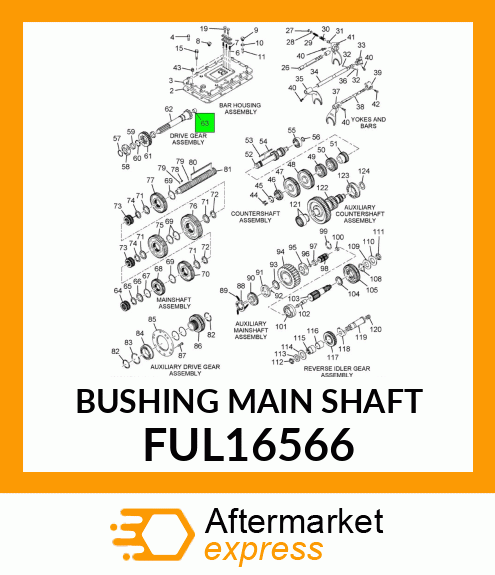 BUSHING MAIN SHAFT FUL16566