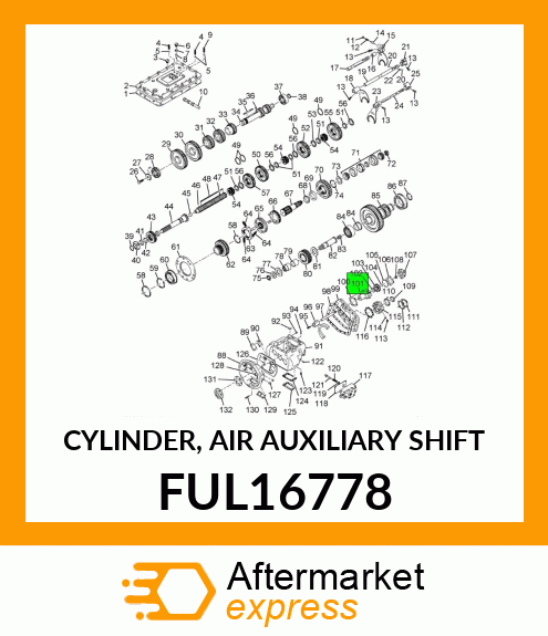 CYLINDER, AIR AUXILIARY SHIFT FUL16778