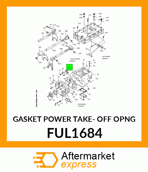 GASKET POWER TAKE- OFF OPNG FUL1684