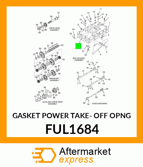 GASKET POWER TAKE- OFF OPNG FUL1684