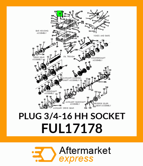 PLUG 3/4-16 HH SOCKET FUL17178