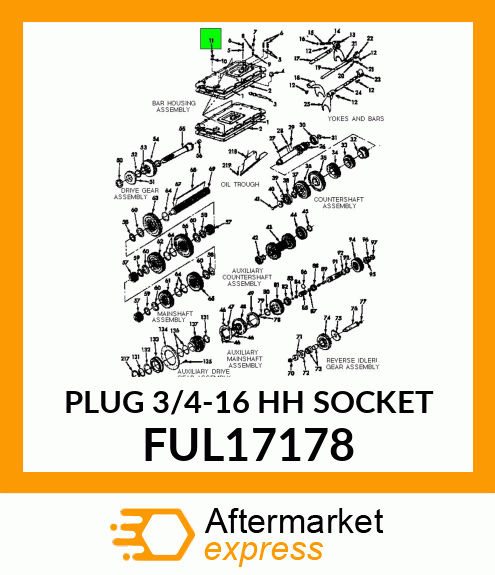 PLUG 3/4-16 HH SOCKET FUL17178