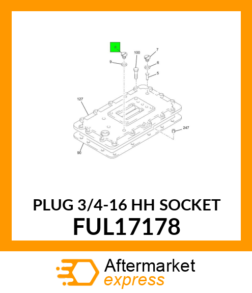 PLUG 3/4-16 HH SOCKET FUL17178