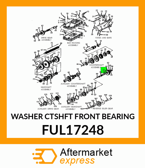 WASHER CTSHFT FRONT BEARING FUL17248