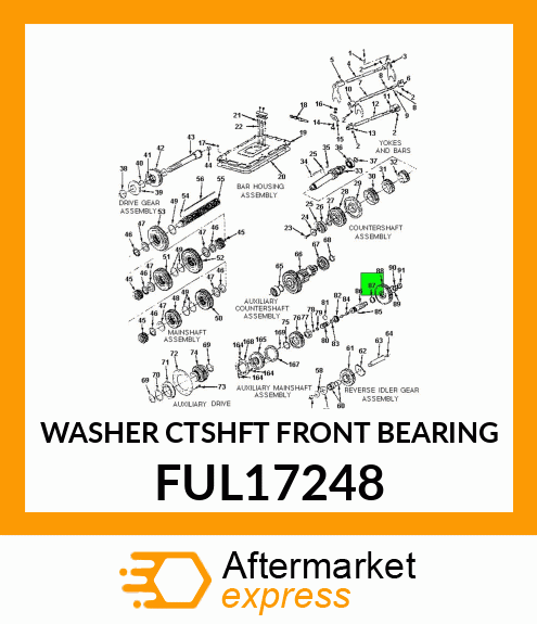 WASHER CTSHFT FRONT BEARING FUL17248