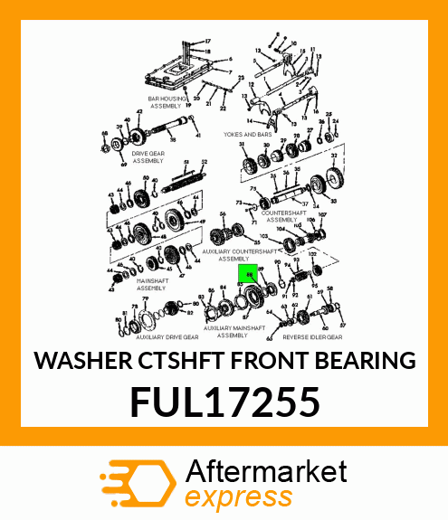 WASHER CTSHFT FRONT BEARING FUL17255