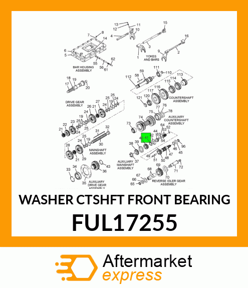 WASHER CTSHFT FRONT BEARING FUL17255