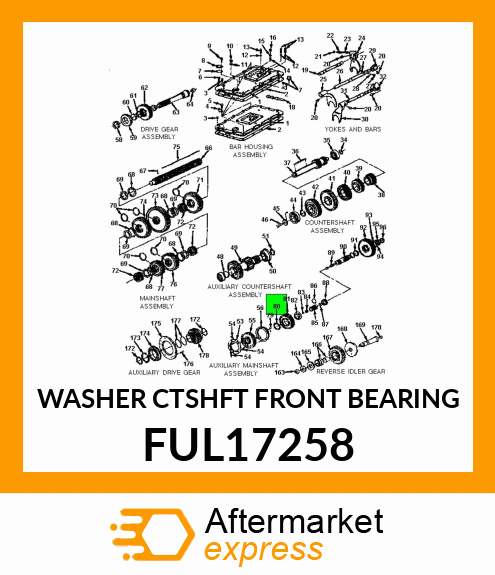 WASHER CTSHFT FRONT BEARING FUL17258