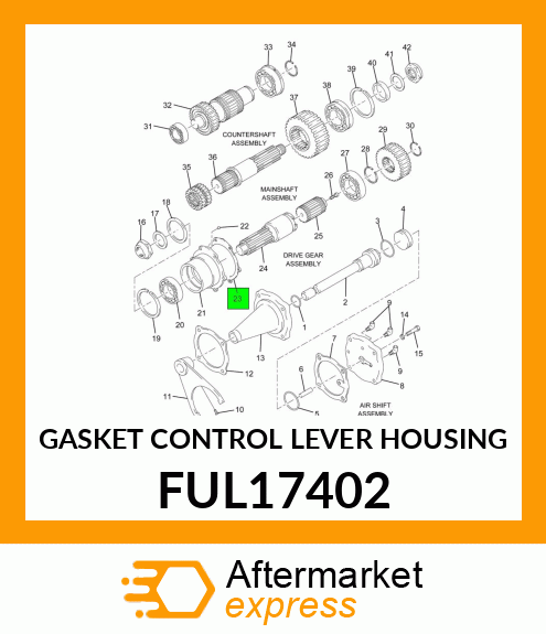 GASKET CONTROL LEVER HOUSING FUL17402