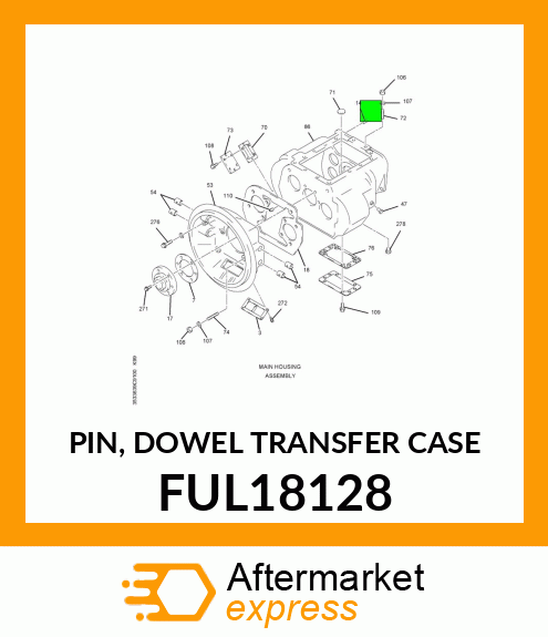 PIN, DOWEL TRANSFER CASE FUL18128