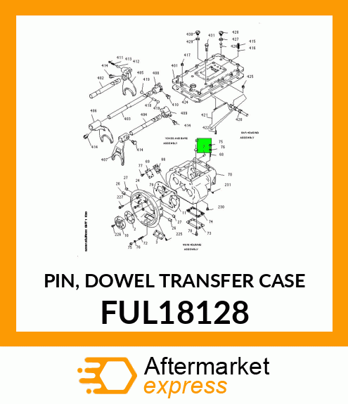 PIN, DOWEL TRANSFER CASE FUL18128