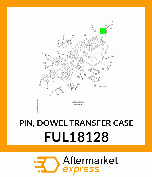 PIN, DOWEL TRANSFER CASE FUL18128