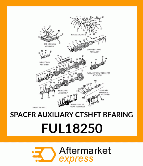 SPACER AUXILIARY CTSHFT BEARING FUL18250